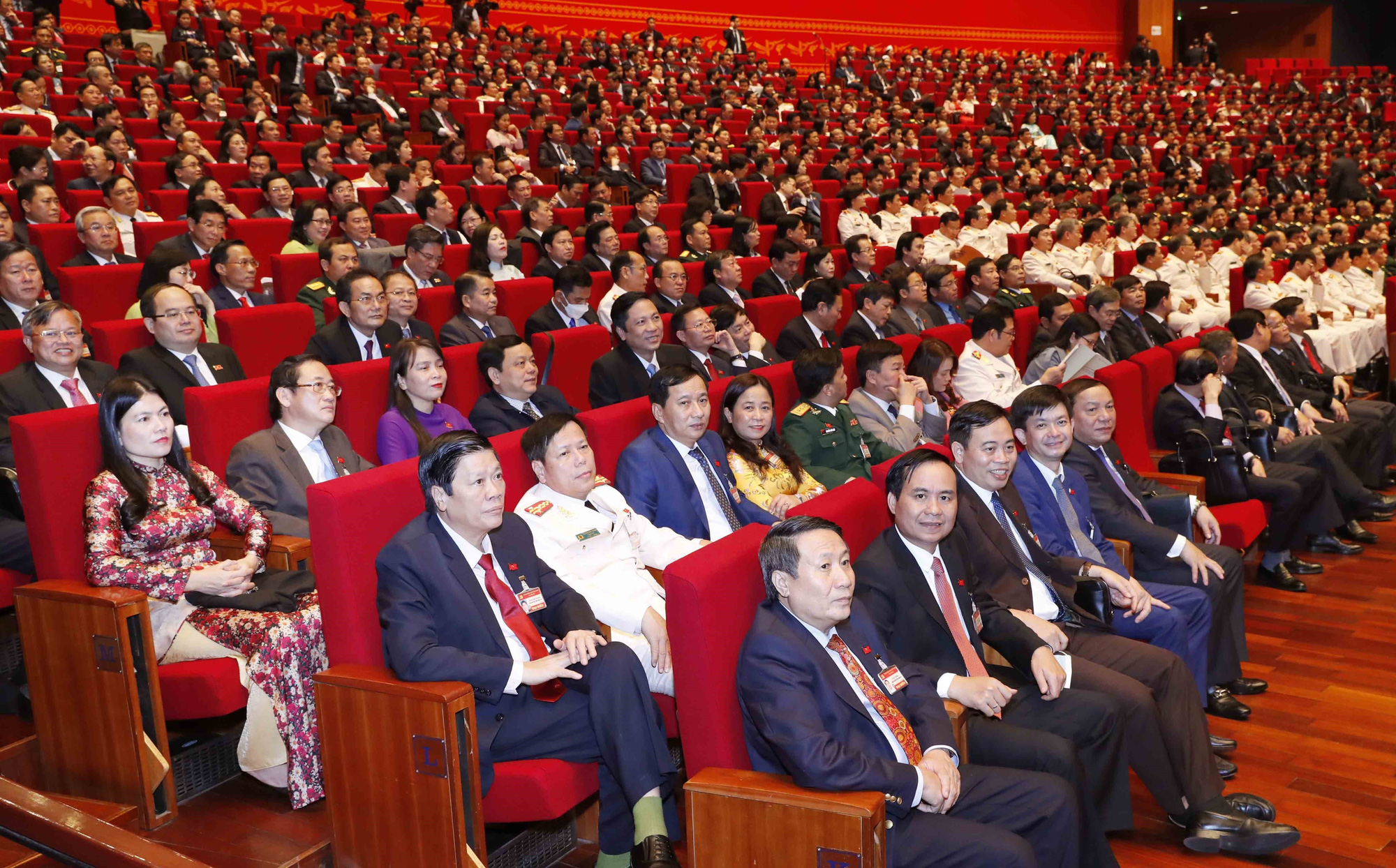 Delegates attend the preparatory session of Vietnam’s 13th National Party Congress in Hanoi, January 25, 2021. Photo: Vietnam News Agency