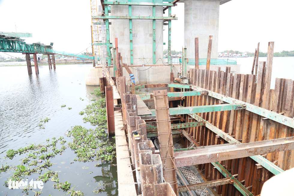 The Cai Be sluice gate project is pictured in Kien Giang Province, Vietnam, February 5, 2021. Photo: Chi Quoc / Tuoi Tre